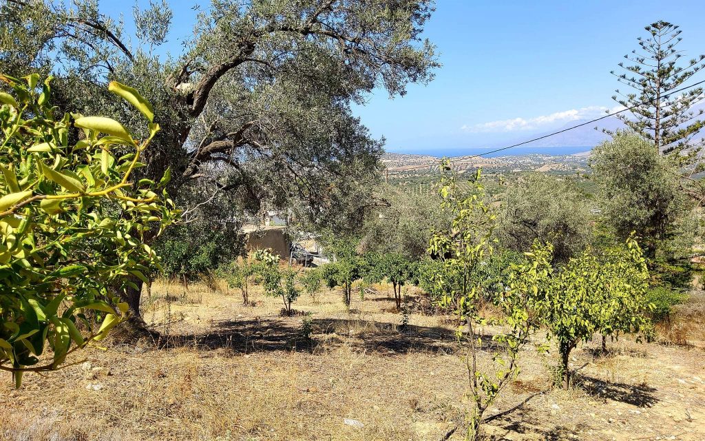 Plot for sale with sea view inside Listaros