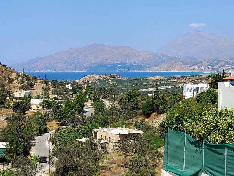 Plot / Old Stone House for sale with sea view in Kamilari