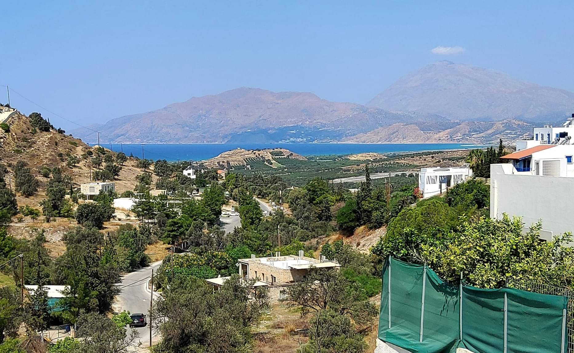 Plot / Old Stone House for sale with sea view in Kamilari South Crete