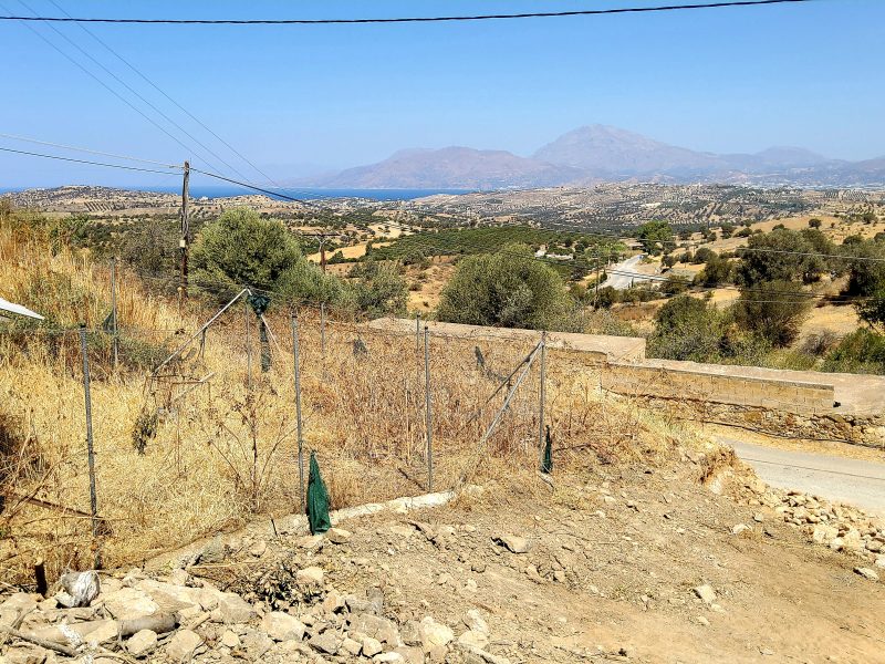 Plot for sale in Listaros South Crete with sea view No 3