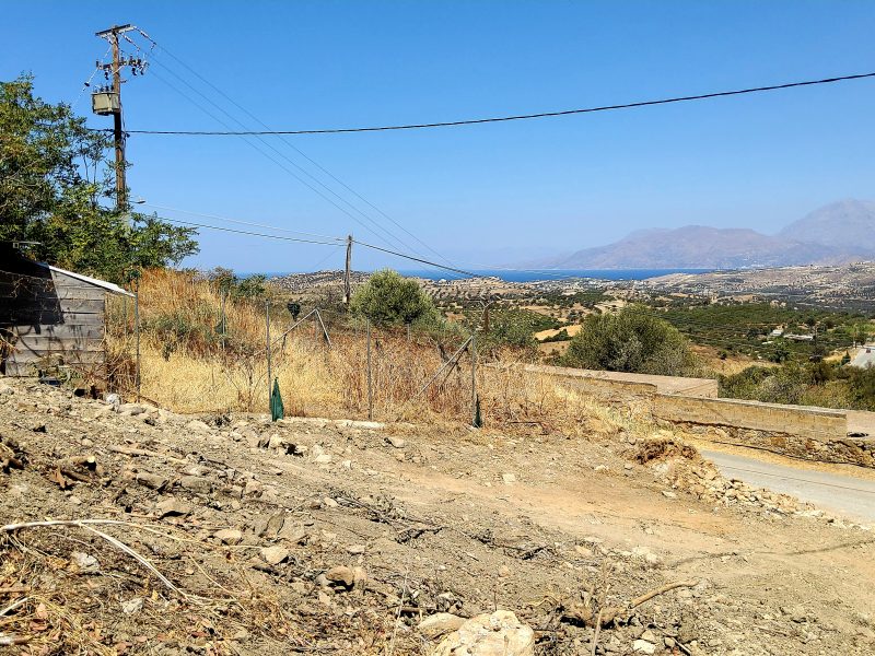 Plot for sale in Listaros South Crete with sea view No 3