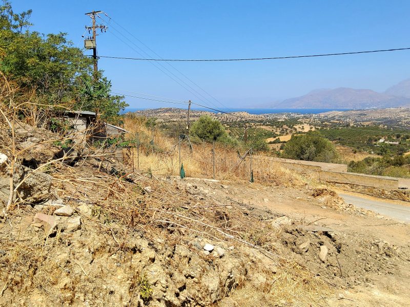 Plot for sale in Listaros South Crete with sea view No 3